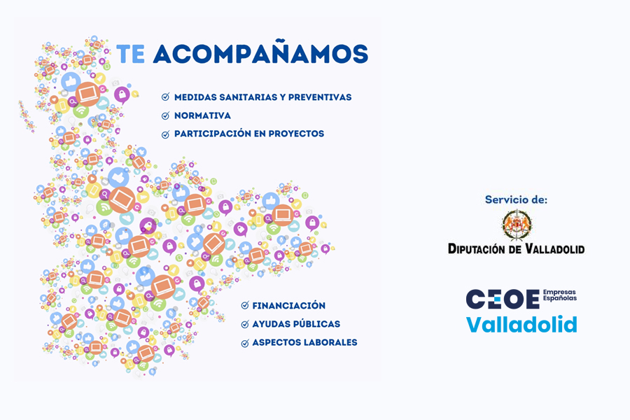 Destacado Te Acompanamos CEOE Valladolid Diputacion de Valladolid